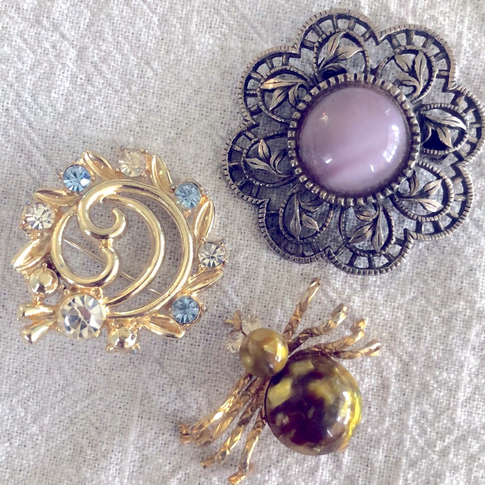 Vintage Brooch Set OF 3